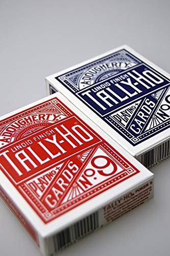 2 Barajas de Naipes TALLY HO No 9 Roja y Azul miniatura 4