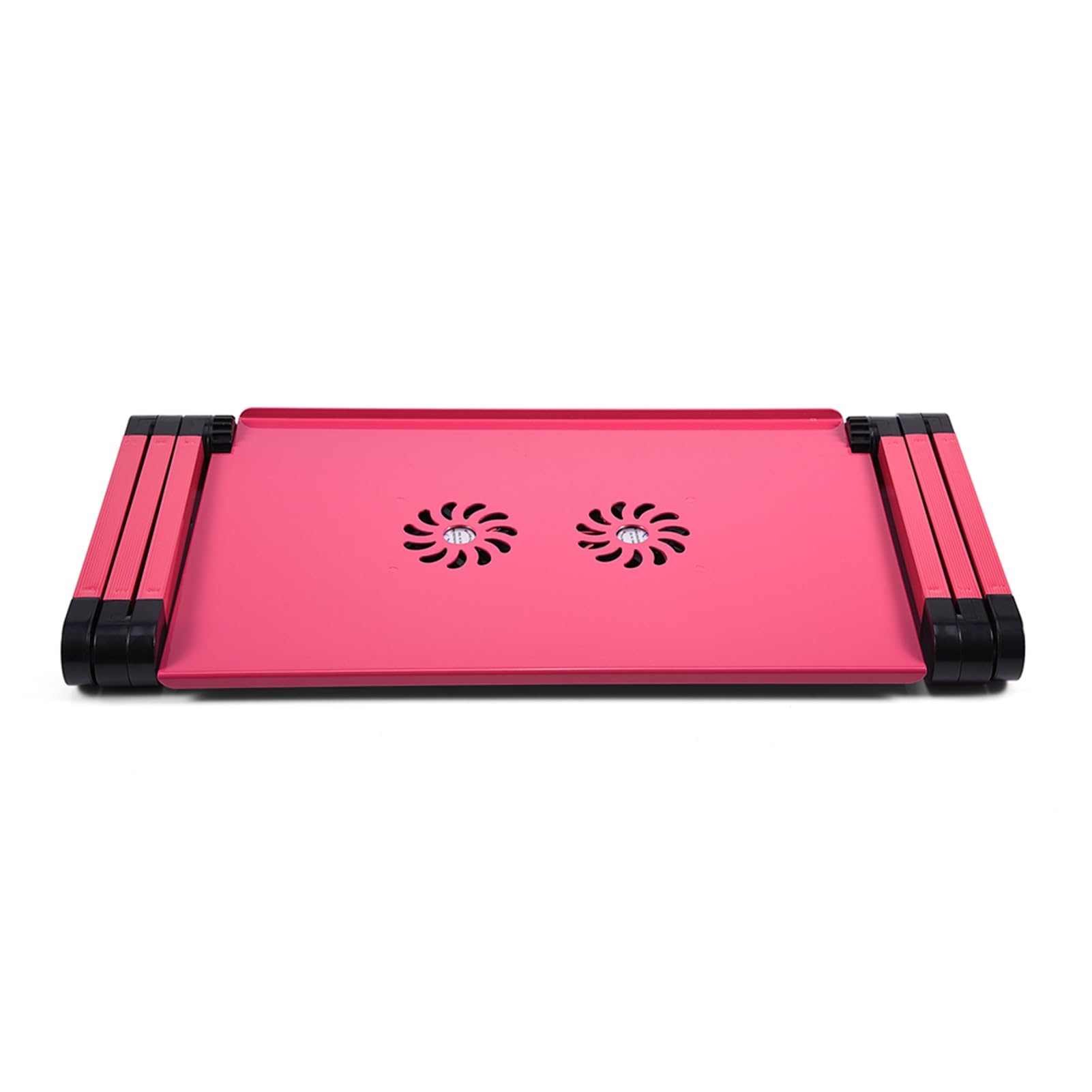 SIXRUN Supporto per Laptop Regolabile con Ventole di Raffreddamento per Uso Domestico e in Ufficio Design Leggero e Pieghevole per Laptop Fino a 17" (Rosa rossa)