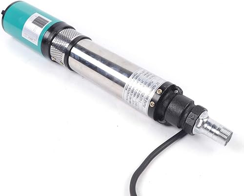 Miniatura 2 de DC 24V 320W Bomba de agua sumergible solar eléctrica de pozo profundo, flujo de 22 GPM y 5000 RPM Farm Ranch Bomba de agua sumergible de pozo