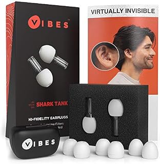 Vibes High Fidelity Earplugs - Invisible Ear Plugs For Concerts, Musicians, Motorcycles, Airplanes