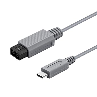 Wigearss 6.5Ft 2M Type C Power Charge Cable for Wii Work with a 35w-65w Power Adapter-Gray not Include The Power Adapter/not Compatible with Wii U
