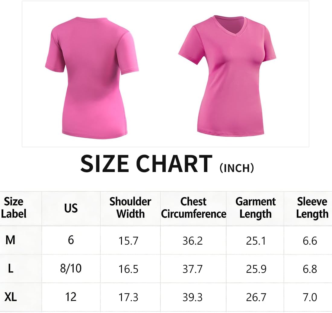 4 Pcs Women's Short Sleeve T-Shirts Workout Quick Dry Tops