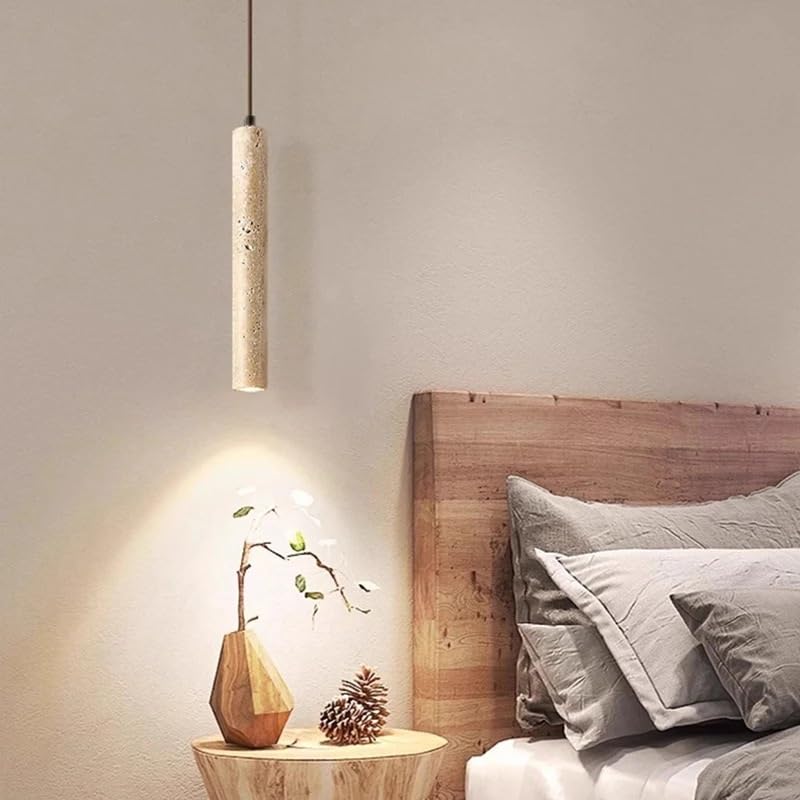 Suspension LED en pierre rétro espagnole de prestige pour l'éclairage d'une chambre de villa