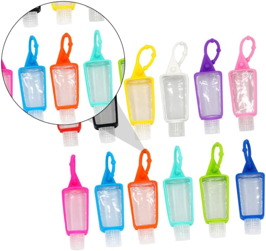 1Set Creative Silicone Protective Case for Perfume Bottles Durable Design for Travel Everyday Use Multi Color Holder with Hanging Loop