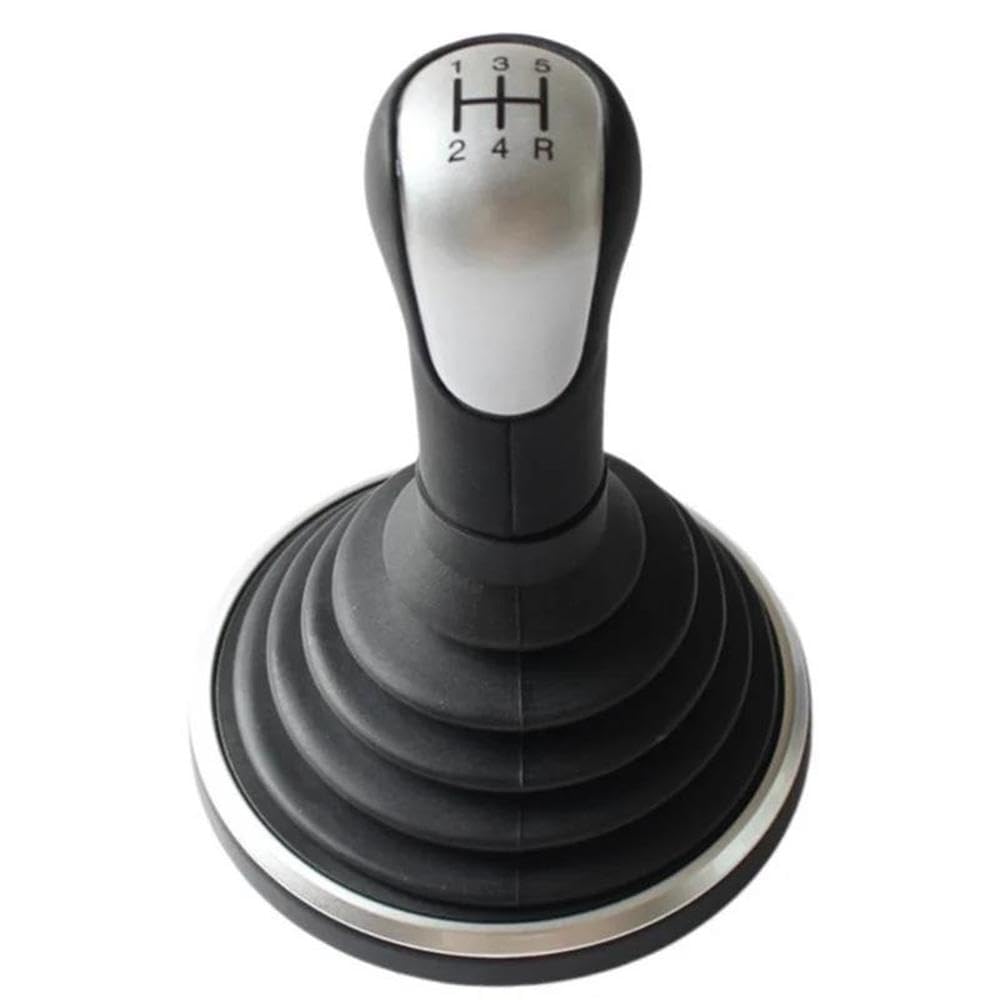 YDXHERTA for Ford Fiesta MK6 for Connect Fusion 2002-2008 Car Styling Gear Shift Knob Gaiter Boot Cover Collar Case Auto Parts(Silver Pen and Case)