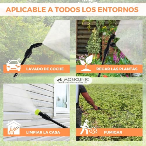 Miniatura 6 de Mobiclinic , Mochila Pulverizadora, 16 L, Jardinería, Presión Con Bomba, 4 Boquillas Ajustables, Peso Ligero 2 Kg, Sulfatadora, Riego, Control De Plagas, Cuidado Plantas, Fumibug