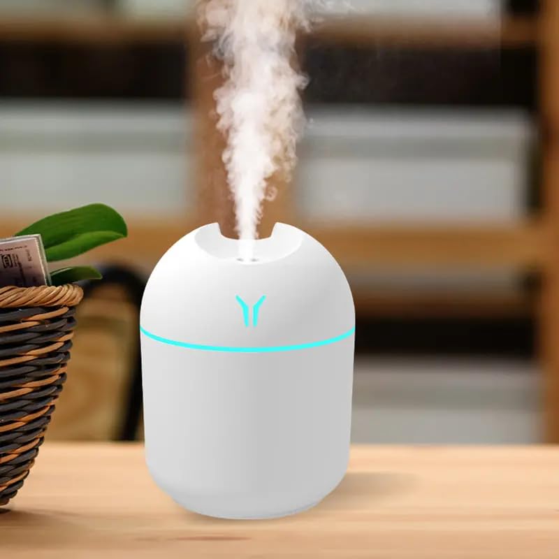 Aroma Diffuser & Humidifier: Keep Your Room Fresh & Plants Healthy with Cold Mist & Night Light! (White)