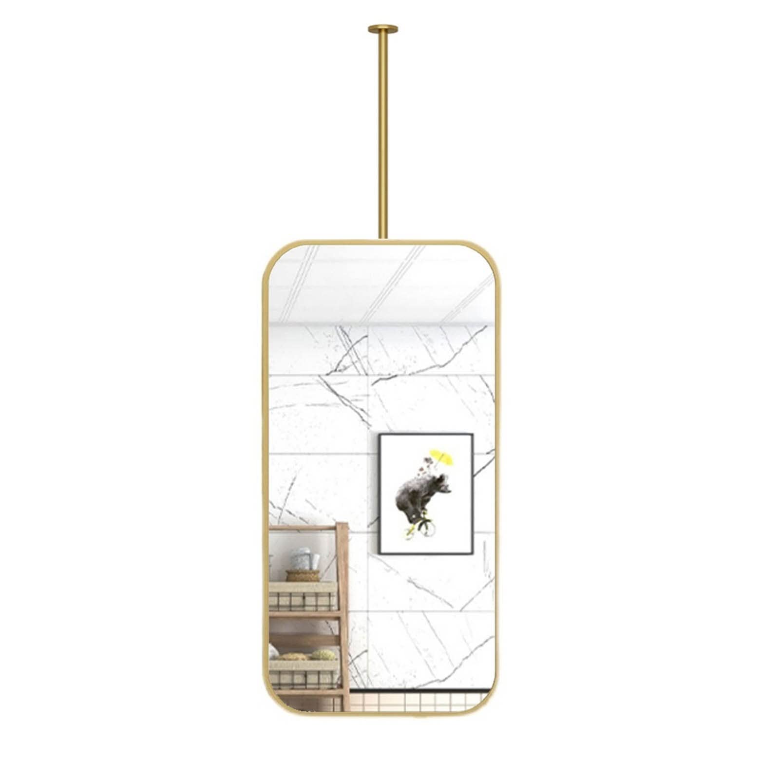 Miroir mural personnalisable avec cadre doré robuste, grand format 40x60cm