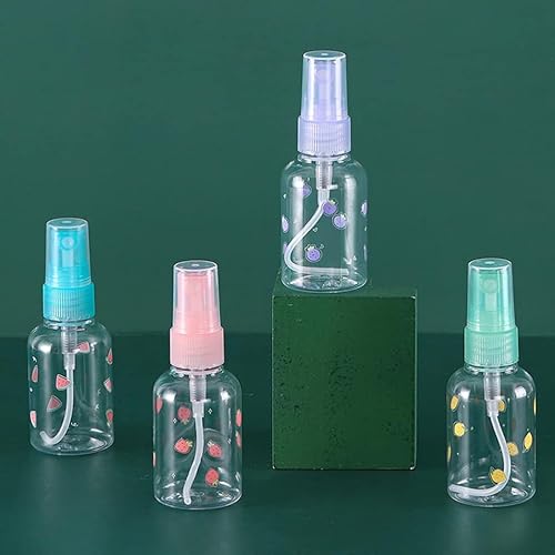 Miniatura 7 de kekafu Botellas pulverizadoras de 0.8 fl oz transparentes vacías Mini Mister Botellas de spray Recipiente recargable Tamaño de bolsillo Juego de