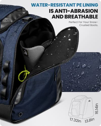 OutdoorMaster Upgraded 55L Ski and Snowboard Boot Bag #TOP17