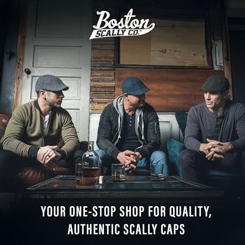 The Original Boston Scally Cap - The Scrapper Newsboy Flat Cap - 6 Panel Cotton Fitted Hat for Men - Black - Medium/Large - Image 6