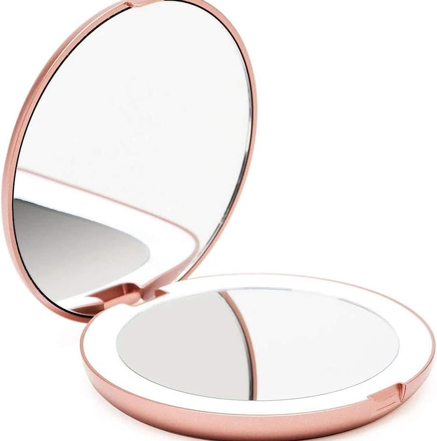 Specchio cosmetico con illuminazione, specchio portatile ricaricabile