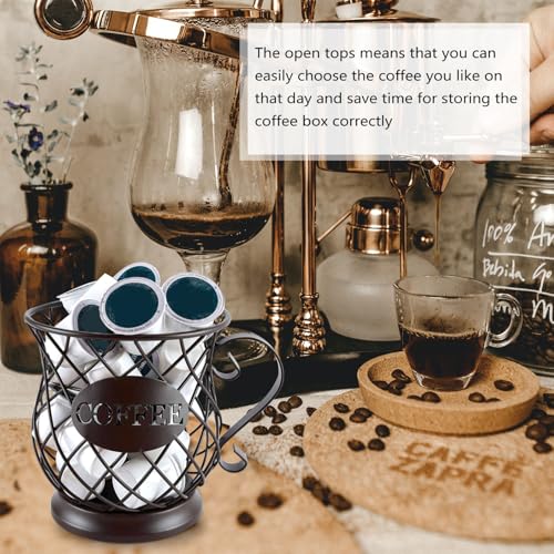 Support décoratif pour station de café et porte-dosettes créatif - 4