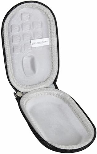Adada Estuche rígido de viaje para Logitech Pebble M350s  Logitech Pebble Mouse 2 M350  M355 ratón inalámbrico portátil (negro)