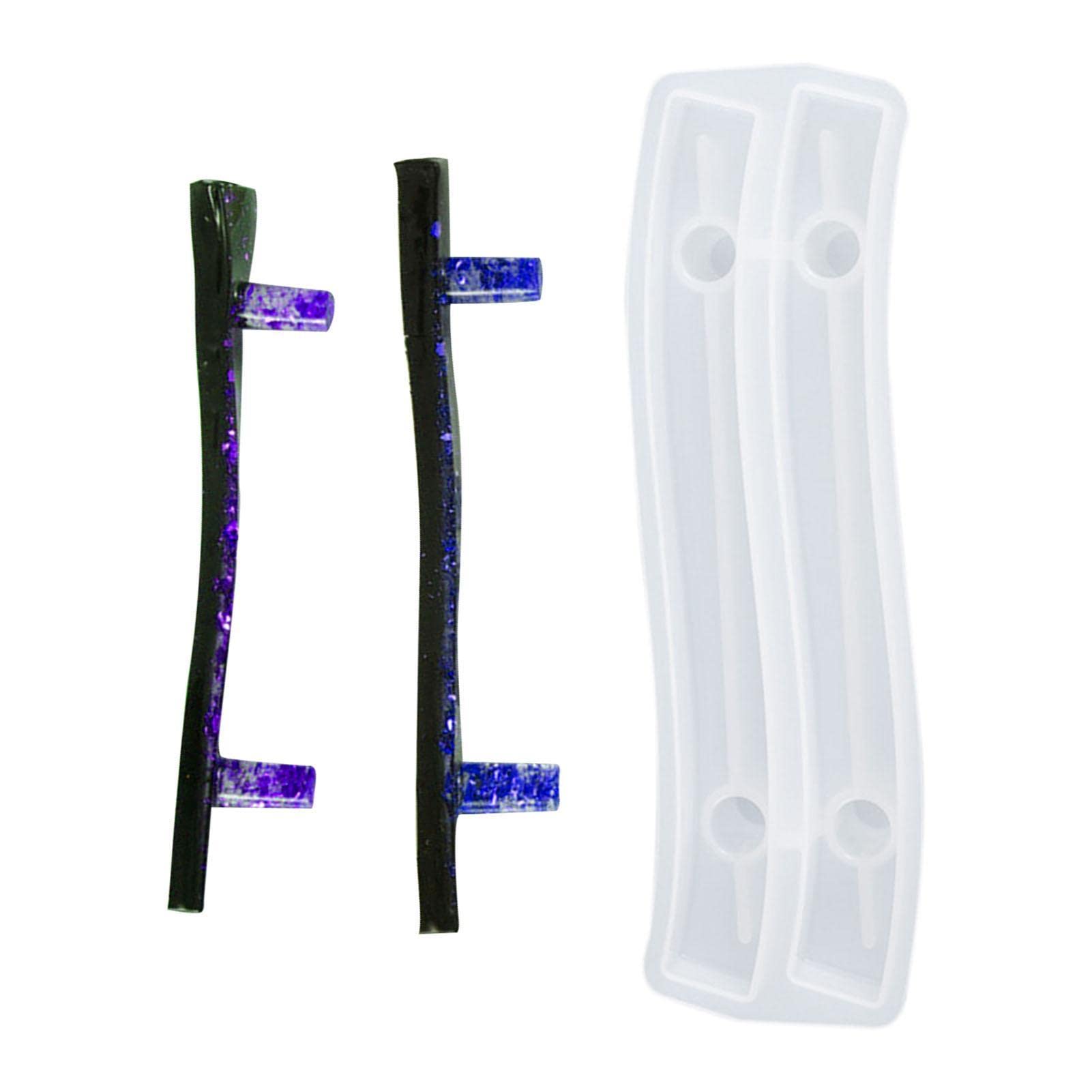 Tray Handles Mould Handmade Silicone Resin Fruit Plate Handle Mold Smooth Flexible Silicone Mold for Fruit Tray,Serving Board