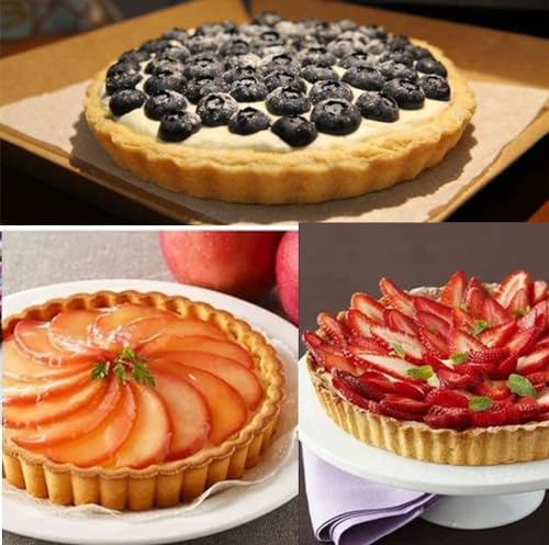 image for RICHSC-PAN Tart Pan, 9 Inch Tart Pans, Non-Stick Removable Loose Botto