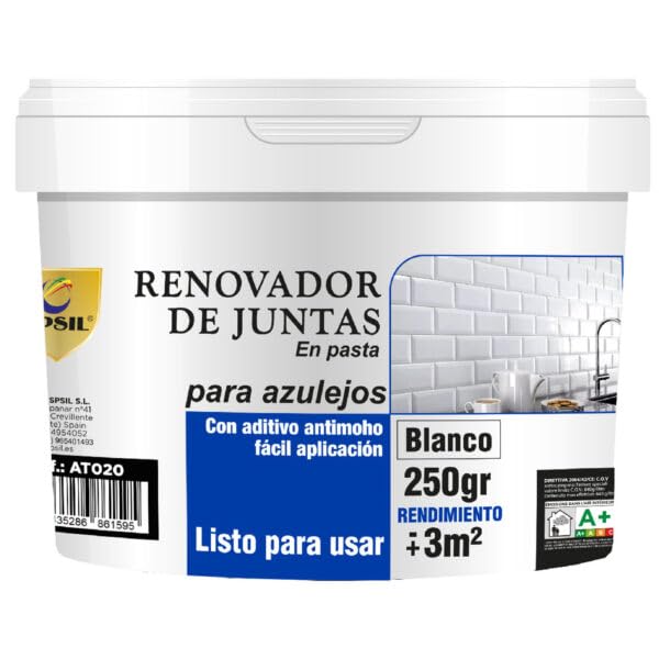 SPSIL Renovadora de Juntas 250 gr - Para juntas de Azulejos y Baldosas - Secado Rápido