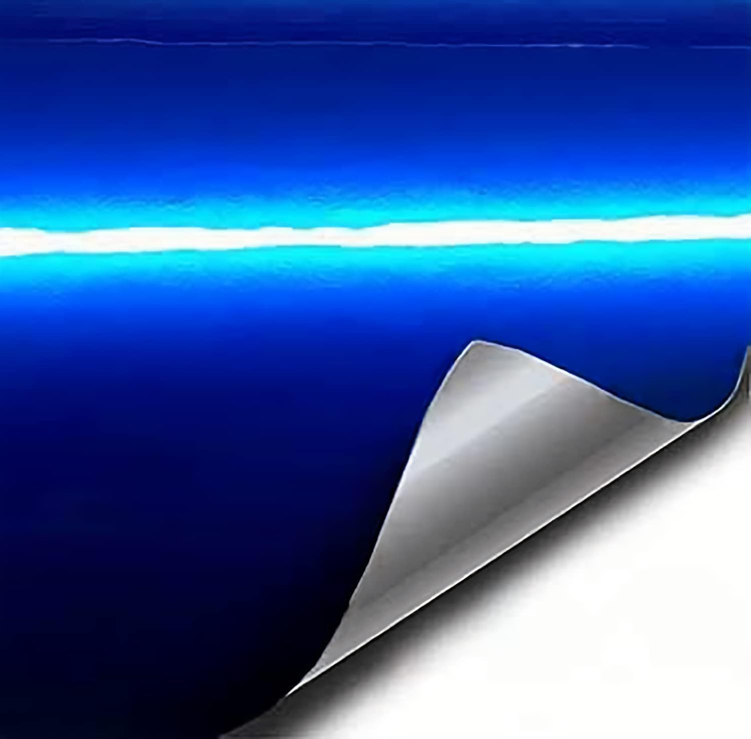 VViViD Dark Blue Liquid Metal Air-Release Adhesive Vinyl Pinstripe Tape Roll (1 Inch x 20ft)