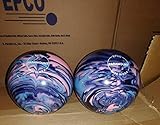 5 Pin Bowling Balls (Set of 2) Paramount 4 3/4 3-6 Light Blue deep Blue and Pink