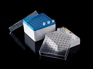 United Scientific Supplies P20602 Cryo Storage Box, 81 Vial, 133 mm Length, 54 mm Height, 132 mm Wide, Polycarbonate (Pack of 4)