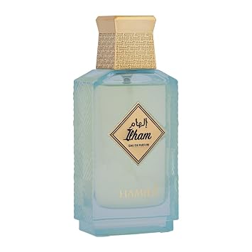Hamidi Ilham Blue Eau De Parfum For Her 100ml, Perfume For Women, Long Lasting, Floral Aromatic Arabic Fragrance With Bergamot, Nutmeg, Pineapple Blossom & Tuberose