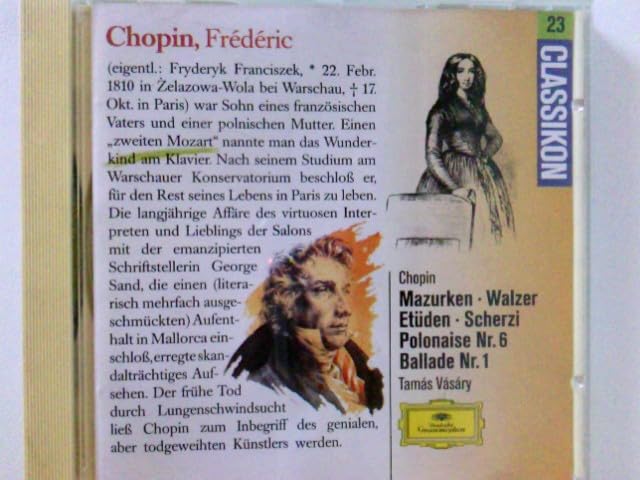 VASARY / AHRONOVITCH - CHOPIN: MAZURKAS, BALLADE NO. 1, TUDES, [Audio CD] VASARY / AHRONOVITCH / LSO