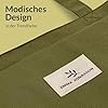 Emma Jonasson Jutebeutel mit Reißverschluss und Innentasche - Stilvoller Shopper Damen - Einkaufstasche mit langem Henkel - Perfekte Tasche als Tote bag, Schultertasche, Stofftasche groß grün #5