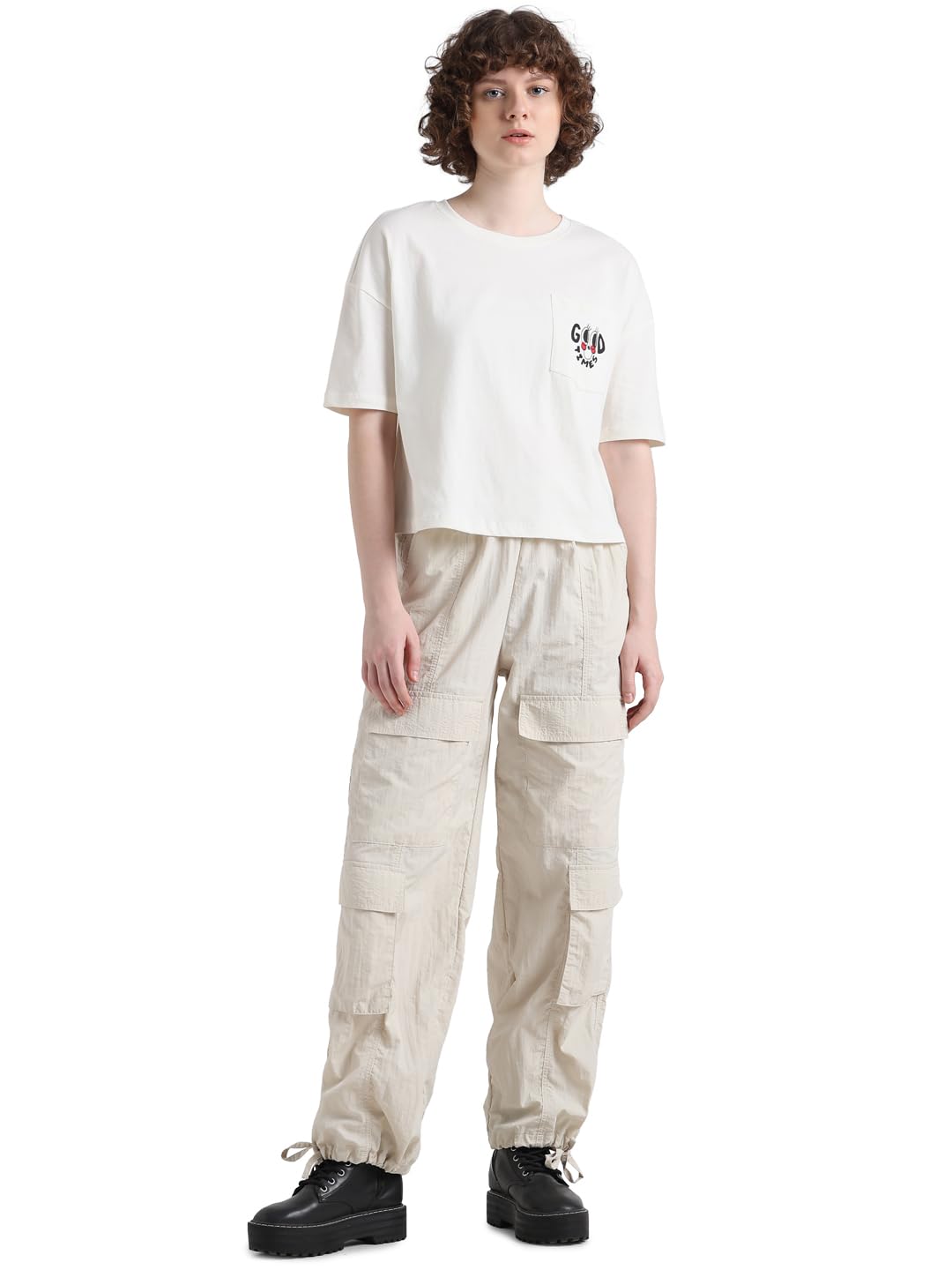 ONLYWomen's Printed Regular Fit T-Shirt