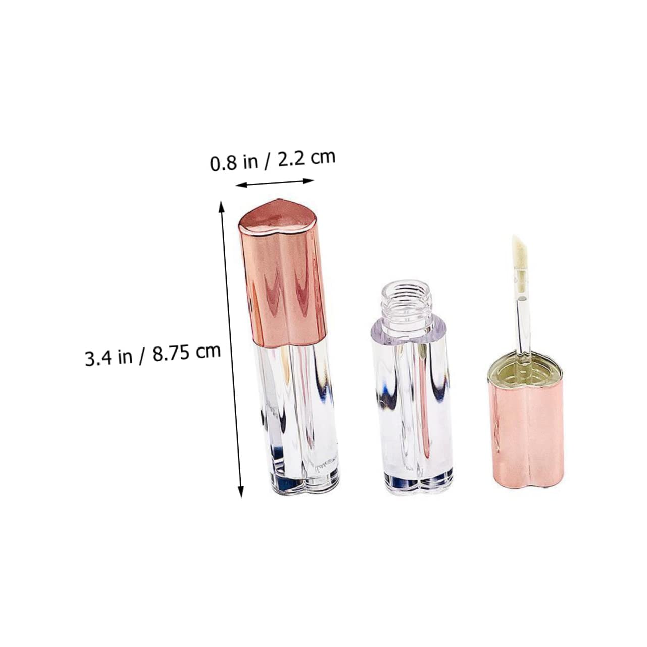 20 Stück Teiliges Transparente Nachfüllbare Lippenpflegestifte mit Auslaufsichere Leichte Kunststoff Lipgloss Tuben für Reisen und Tägliche Anwendung