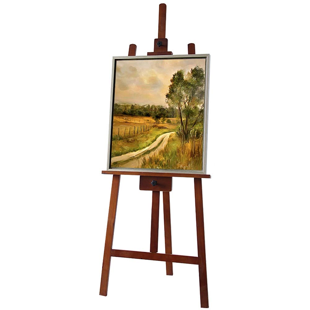 ASerZenith 1.65M/64.9In Studio Canvas Easel Wooden A-Frame Folding Artist Art Craft Adjustable Display Exhibition For Drawing Paint