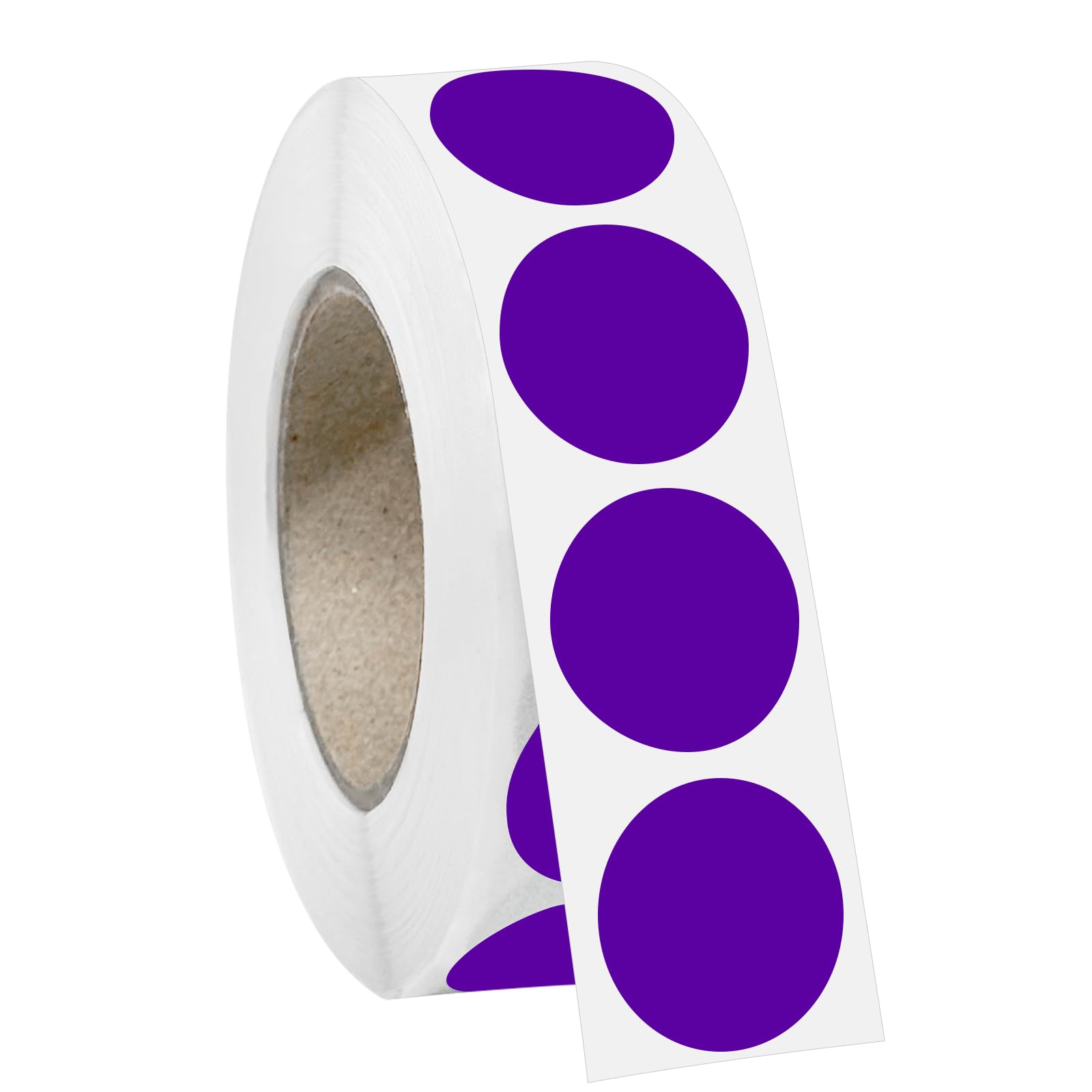1000 PCS 3/4" Purple Dot Stickers Round Circle Coding Labels
