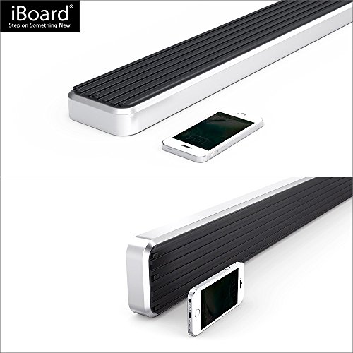 Aps Ibfy5786 Silver 4" Running Board Side Step (Iboard Third Generation, For Selected Ford Ranger/Mazda B Super Cab 2Dr, Aluminum) #TOP7