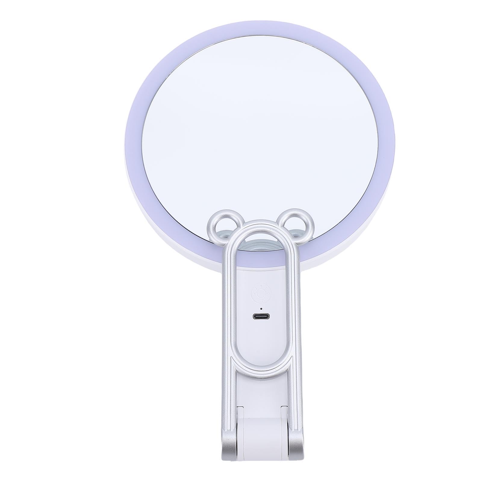 Miroir de maquillage LED avec intensité réglable et miroir 5X pliable
