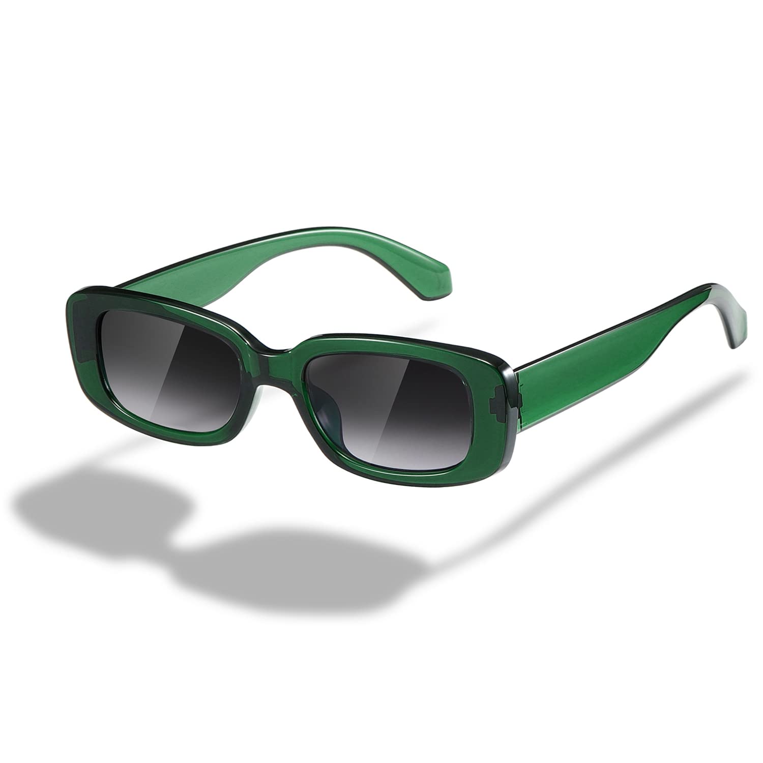 kimorn Rectangle Sunglasses for Women Men Trendy Retro Fashion Sun Glasses 90s Vintage UV 400 Protection Square Frame
