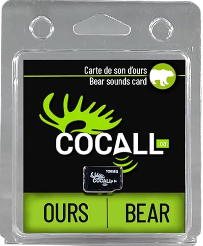 COCALL Bear Sound Card for Hunting - Includes 4 Different Bear Calls -