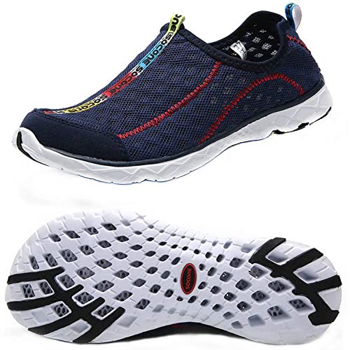 Zhuanglin Men's Quick Drying Aqua Water Shoes,3-Second Drainage & All-Terrain for Swimming,Hiking,Yoga