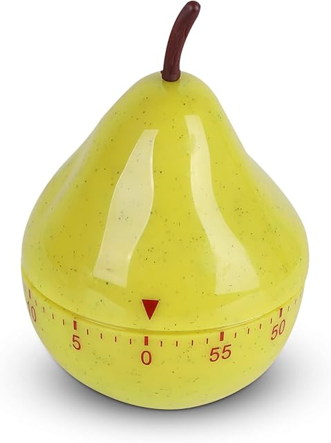 Cute Manual Kitchen Timer, Mechanical Rotating Alarm 60 Minutes Count Down Timer Creative Kitchen Timer Egg Timer for Cooking Kitchen Baking Sports