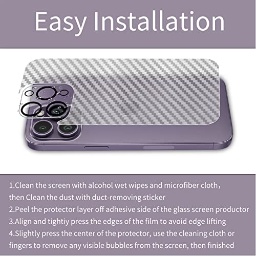 AiMok [4 Pezzi] Pellicola Protettiva Posteriore