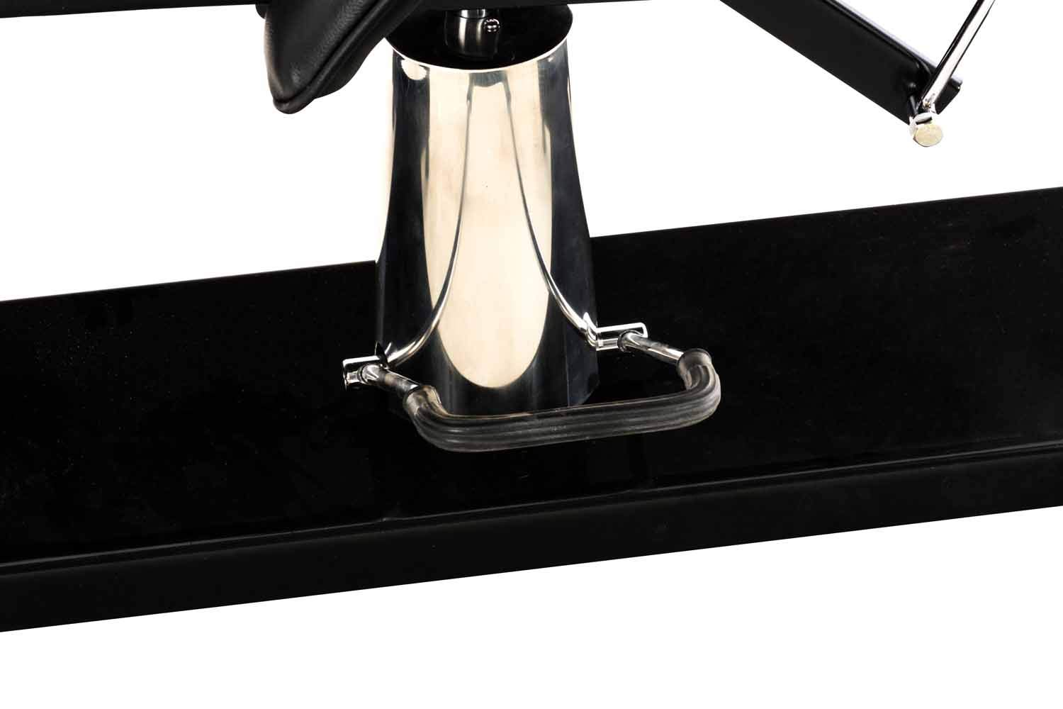 CLP Camilla Estética Hidráulica Split V2 en Cuero PU I Camilla de Masaje Profesional I Silla Dentista Regulable & con Reposabrazos Extraíbles I, Color:Negro