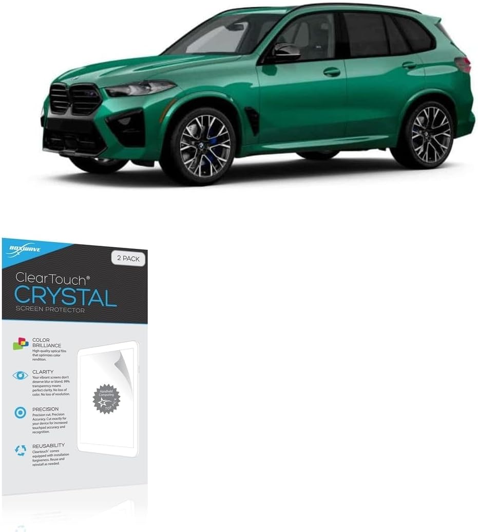BoxWave Screen Protector Compatible With BMW 2026 X5 M Display (14.9 in) - ClearTouch Crystal (2-Pack), HD Film Skin - Shields From Scratches