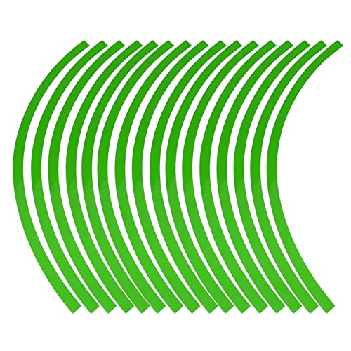 Radaufkleber Reflektierender Nadelstreifen Universal Car Motorcelcel Decal Tape Decoration Film(Grün)