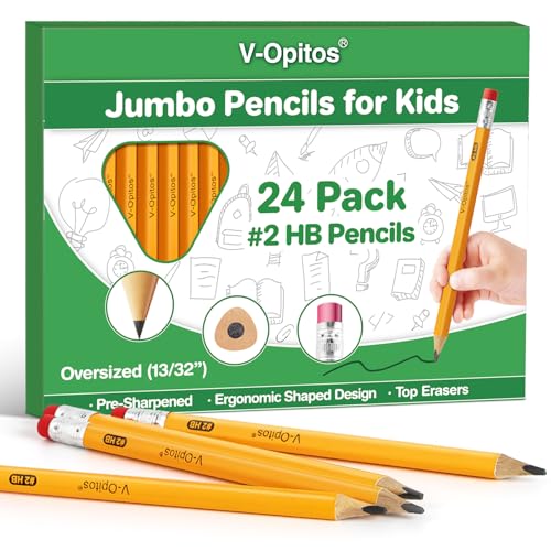 24 lápices Jumbo #2 HB V-Opitos para niños miniatura 1
