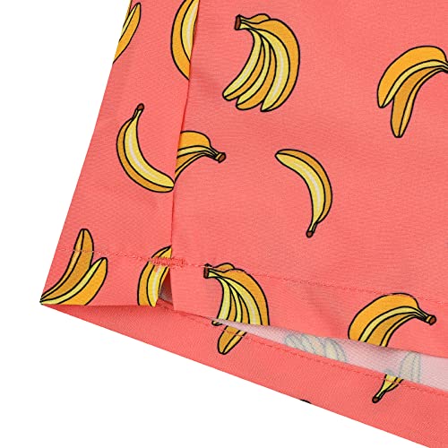 Toddler Boys Swim Trunks Swimming Suits For Kids Bathing Suit Little Boy Colorful Swim Shorts With Mesh Line Swimsuit Pink Orange Banana 4T #TOP5