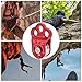 XHTLLO Outdoor Rock Climbing Pulley Bearing, Three Hole Single Pulley, for Mountain Climbing and Rescue