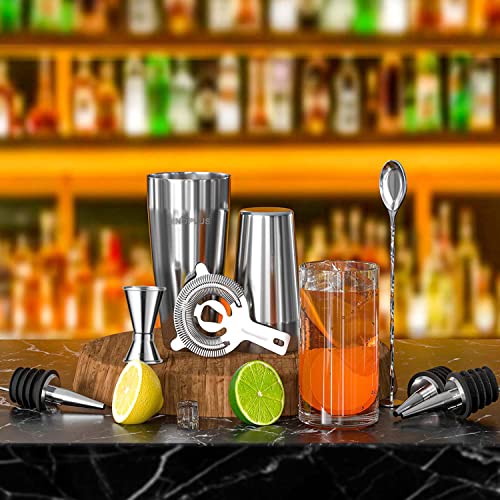 Cocktail Shaker Set, 27oz 800ML 8-teiliges Edelstahl Cocktail Set – Ansicht 6