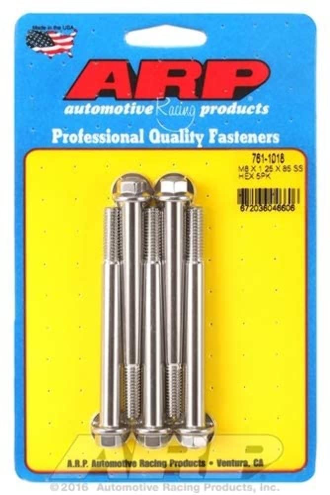 Tornillo hexagonal SS M8 con paso 1.25 y longitud extendida de 85 mm 2