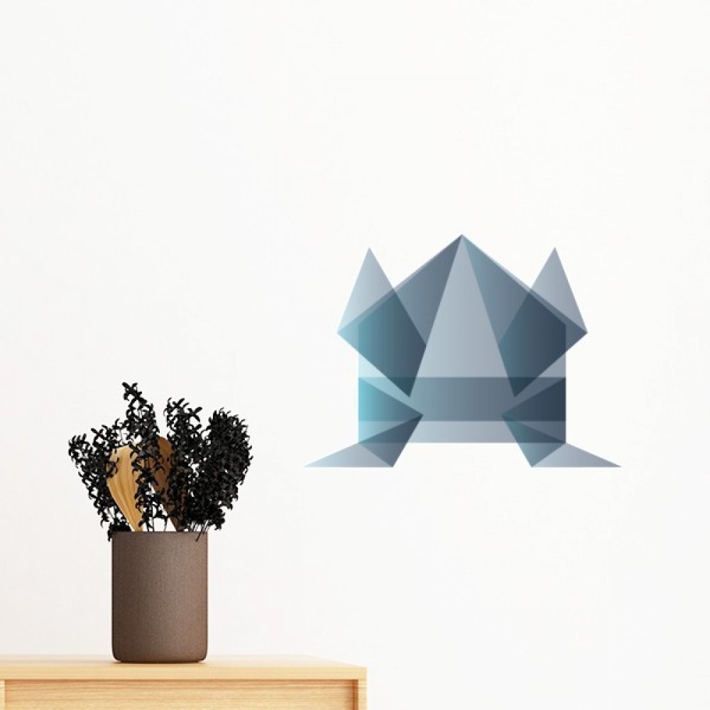 Papier peint grenouille origami stickers muraux DIY pour chambre d'enfant