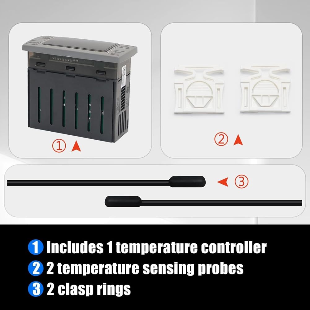 Fit für XR06CX-4N1F1 Temperaturcontroller 120 V/50-60Hz Programmierbares Digitales Thermostat für Kommerzielle Gefrierschrank