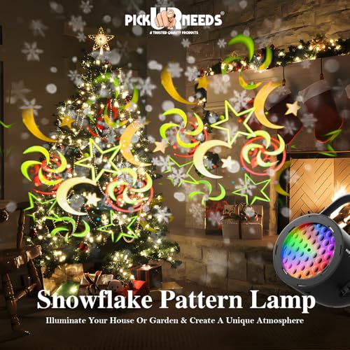 Image of Pick Ur Needs LED Diwali Projector Light with Swastik & Star Patterns | USB Powered Rotating Projection Lamp for Home, Party & Festival Decoration | Adjustable Angle, Eye Lens Design, Energy Efficient