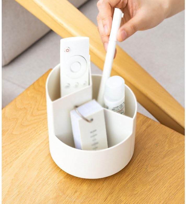 360 degree rotatable pen holder with and fashionable, large capacity storage for cosmetics image 5